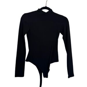 Wild fable black long sleeve turtleneck thin bodysuit xs